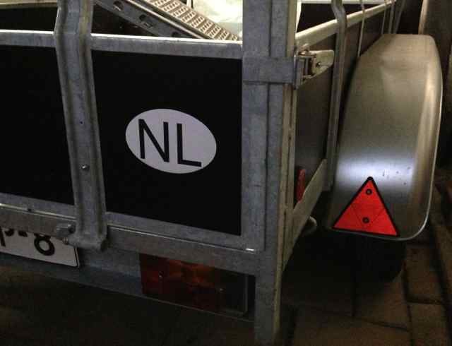 NL Sticker ovaal wit - Afbeelding 3